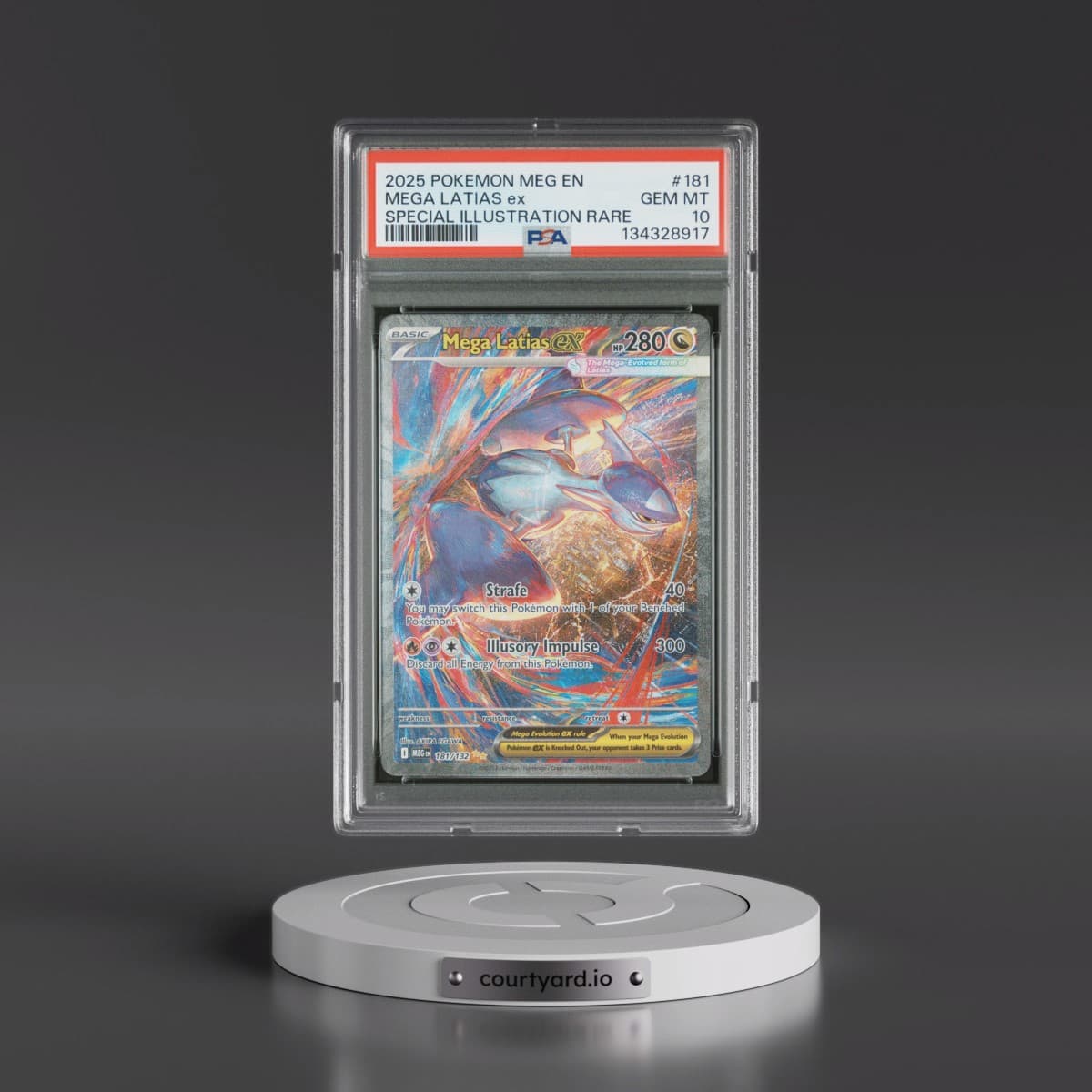 2025 Pokémon Meg EN-Mega Evolution #181 Mega Latias EX - Holo Special Illustration Rare (PSA 10 GEM MINT)