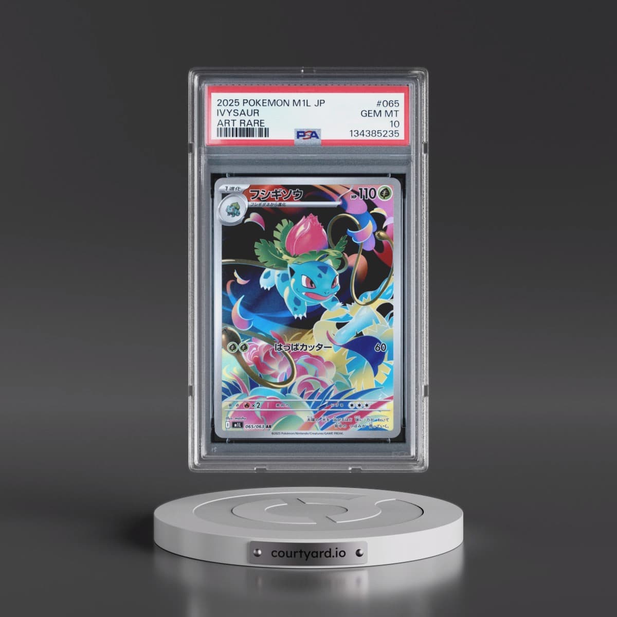 2025 Pokémon M1l-Mega Brave #065 Ivysaur - Art Rare (PSA 10 GEM MINT)