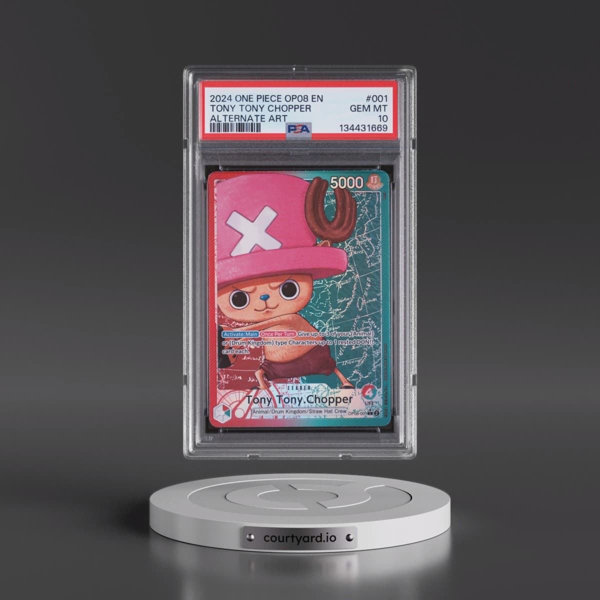 2024 One Piece Two Legends #001 Tony Tony Chopper - Alternate Art (PSA 10 GEM MINT)