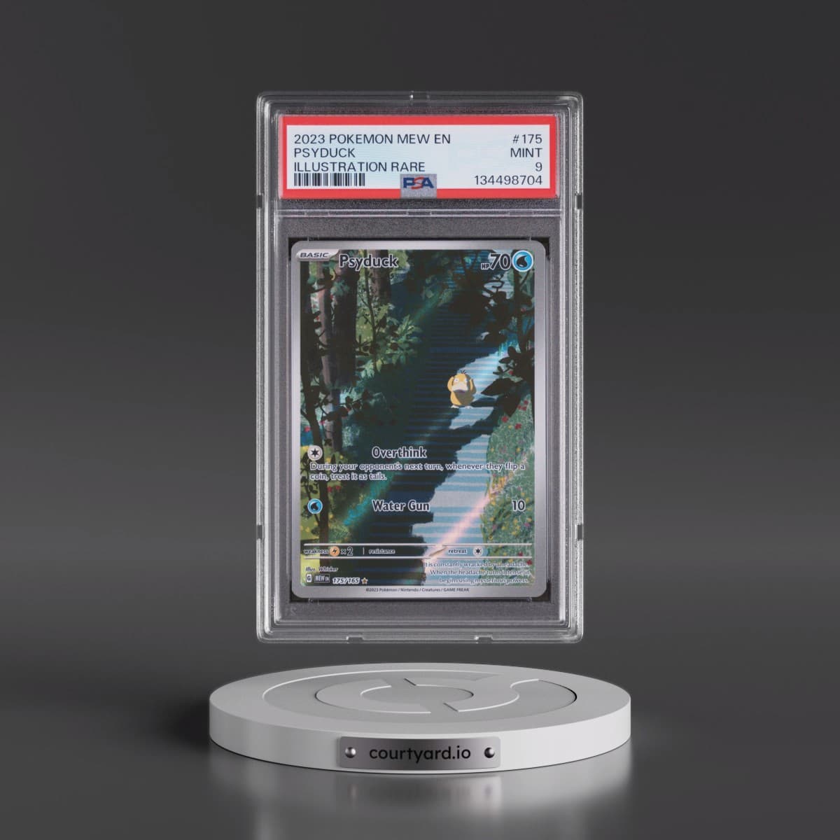 2023 Pokémon Mew EN-151 #175 Psyduck - Illustration Rare (PSA 9 MINT)