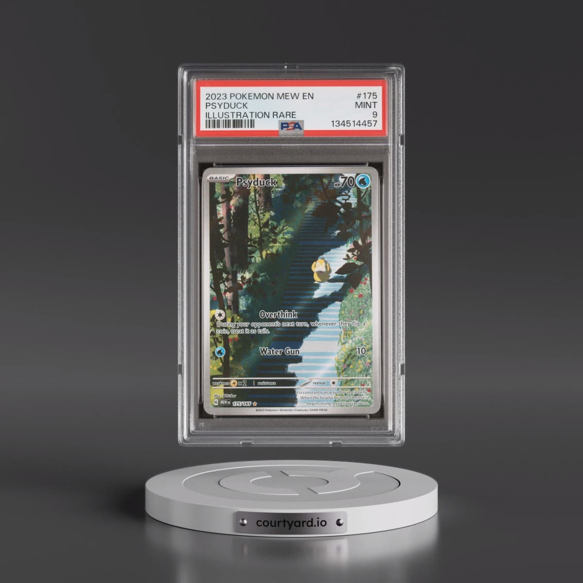 2023 Pokémon Mew EN-151 #175 Psyduck - Illustration Rare (PSA 9 MINT)