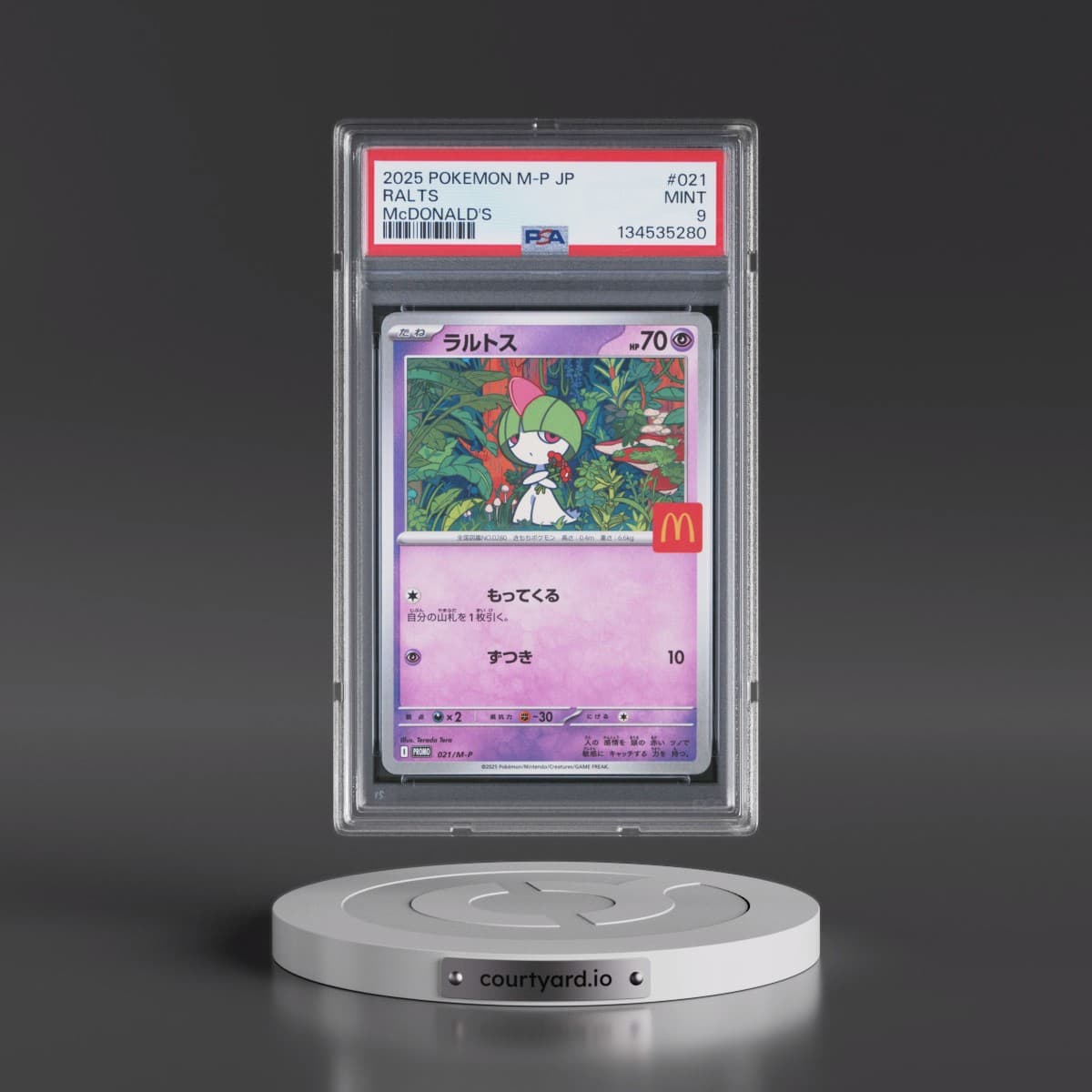 2025 Pokémon M-P Promo #021 Ralts - McDonald's (PSA 9 MINT)