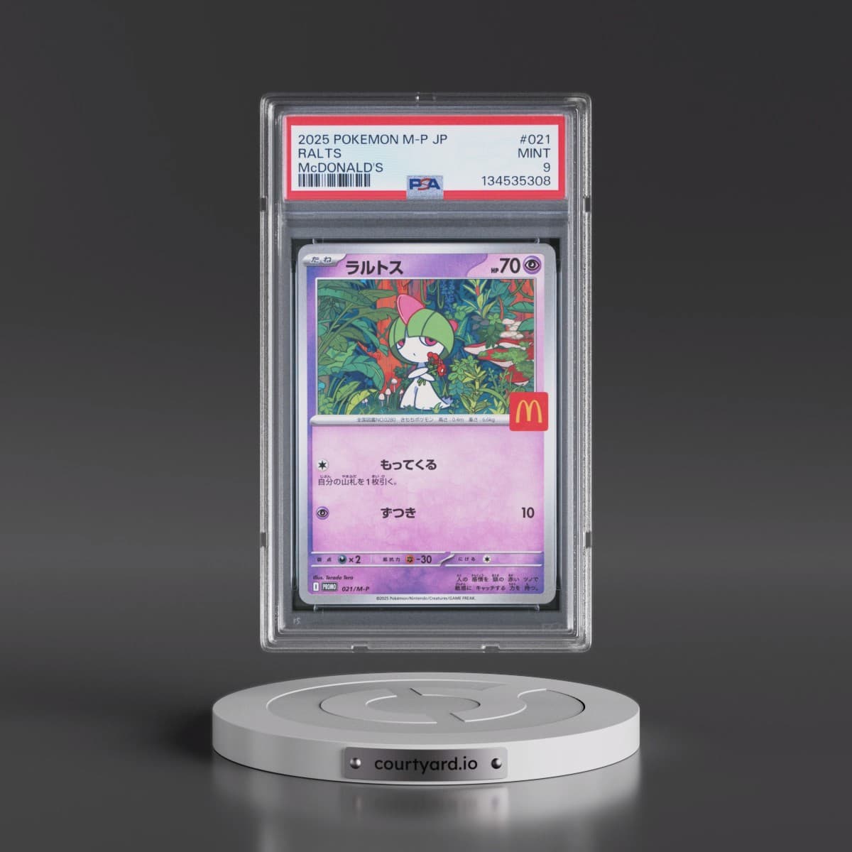 2025 Pokémon M-P Promo #021 Ralts - McDonald's (PSA 9 MINT)
