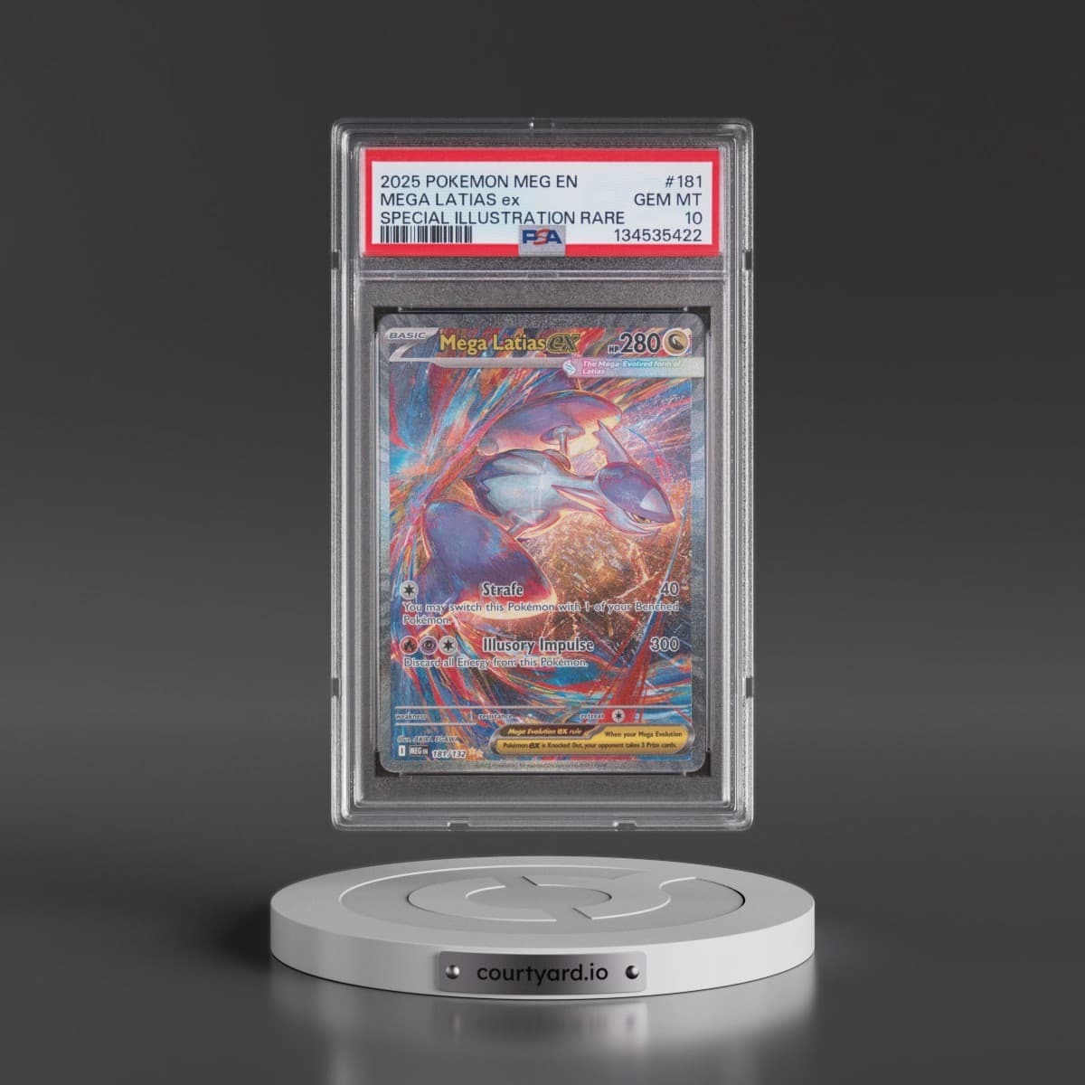 2025 Pokémon Meg EN-Mega Evolution #181 Mega Latias EX - Holo Special Illustration Rare (PSA 10 GEM MINT)