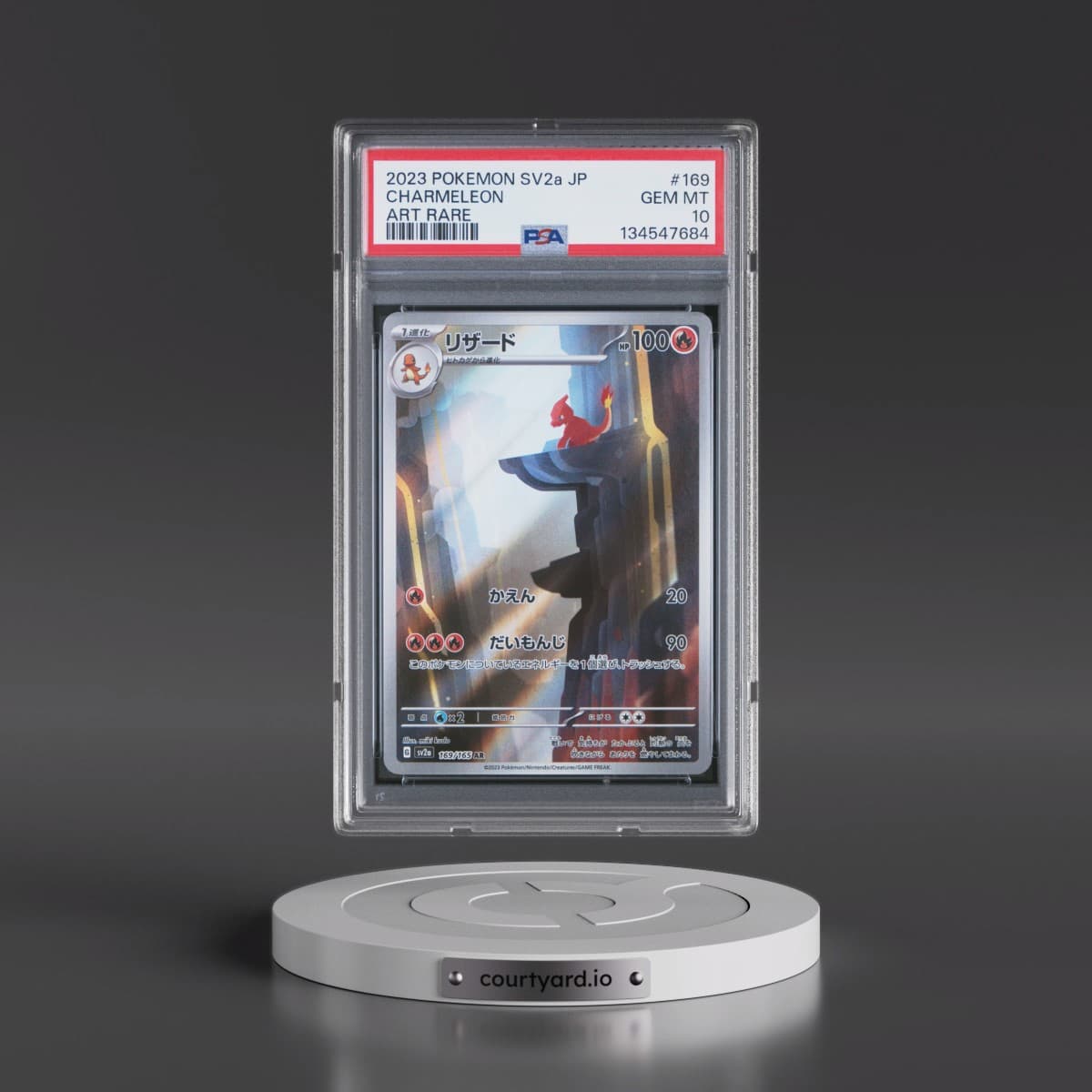 2023 Pokémon Sv2a-Pokémon 151 #169 Charmeleon - Art Rare (PSA 10 GEM MINT)