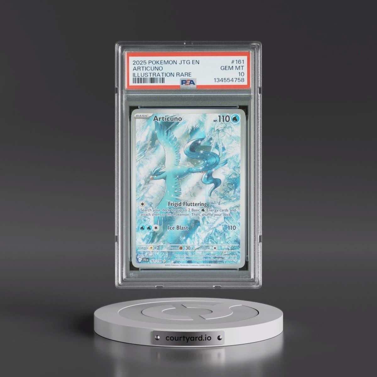 2025 Pokémon Jtg EN-Journey Together #161 Articuno - Illustration Rare (PSA 10 GEM MINT)