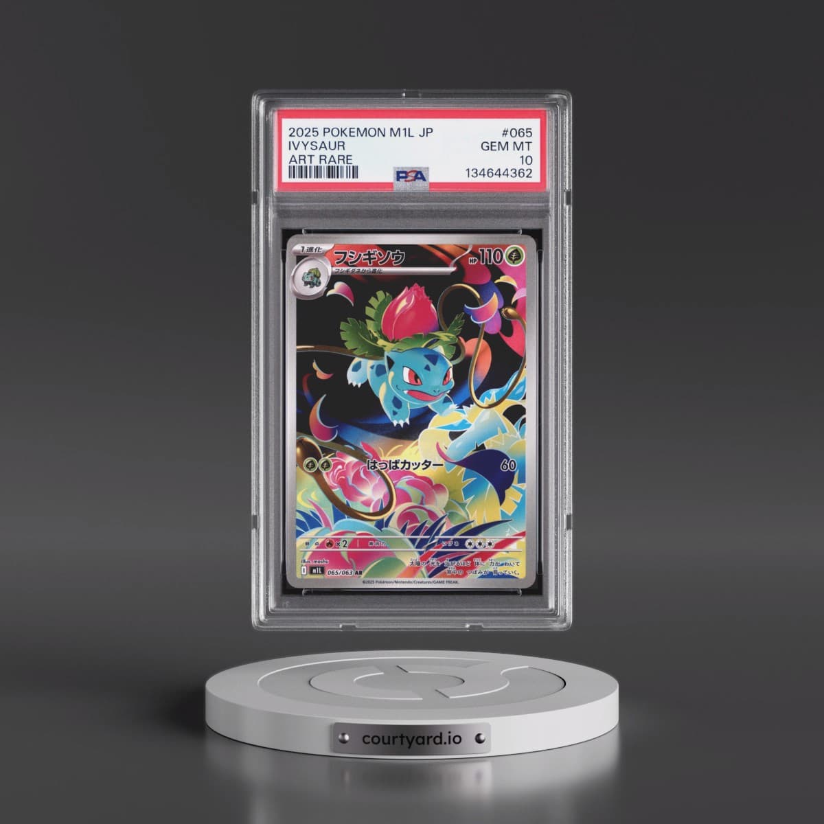 2025 Pokémon M1l-Mega Brave #065 Ivysaur - Art Rare (PSA 10 GEM MINT)