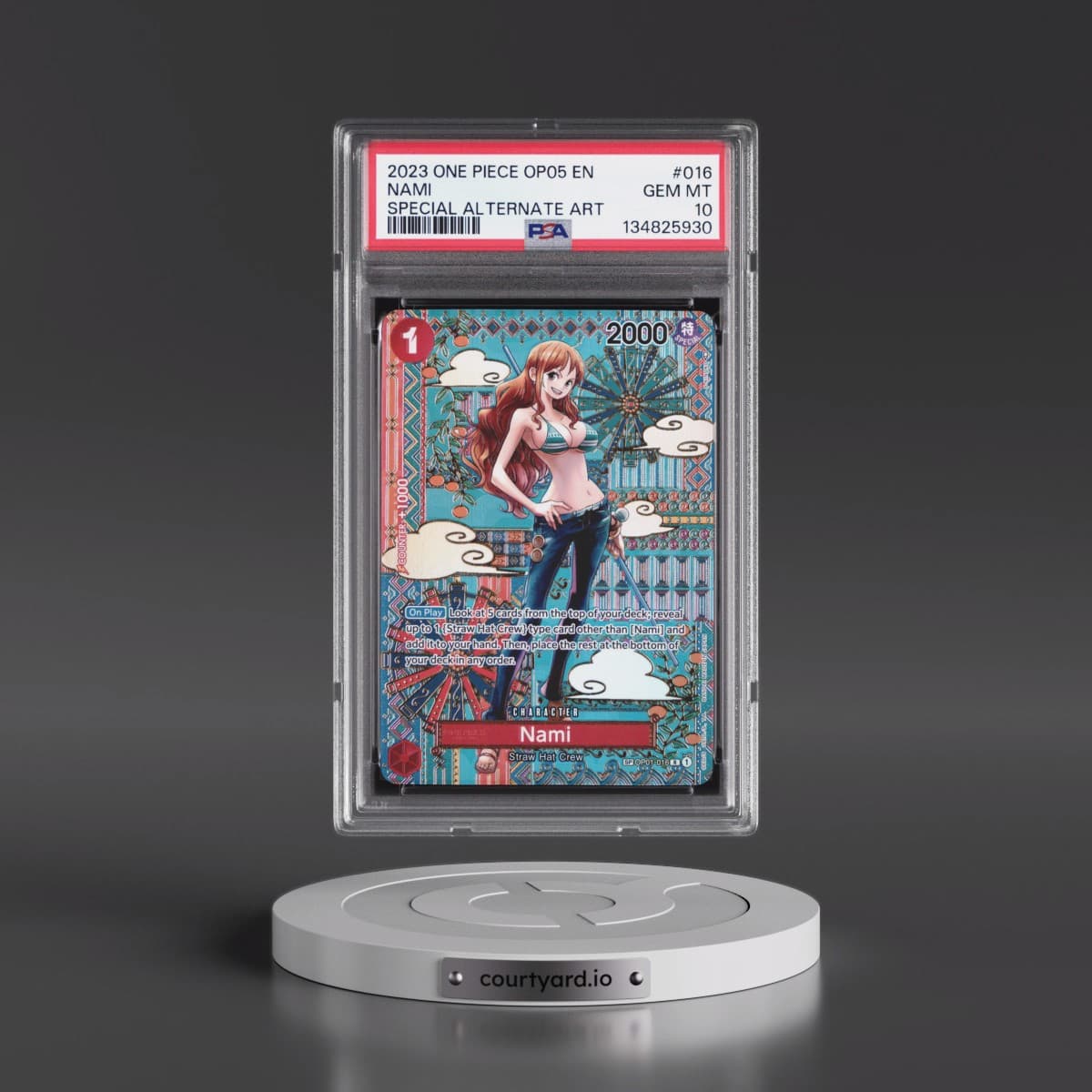2023 One Piece Awakening of the New Era #016 Nami - Special Alternate Art (PSA 10 GEM MINT)