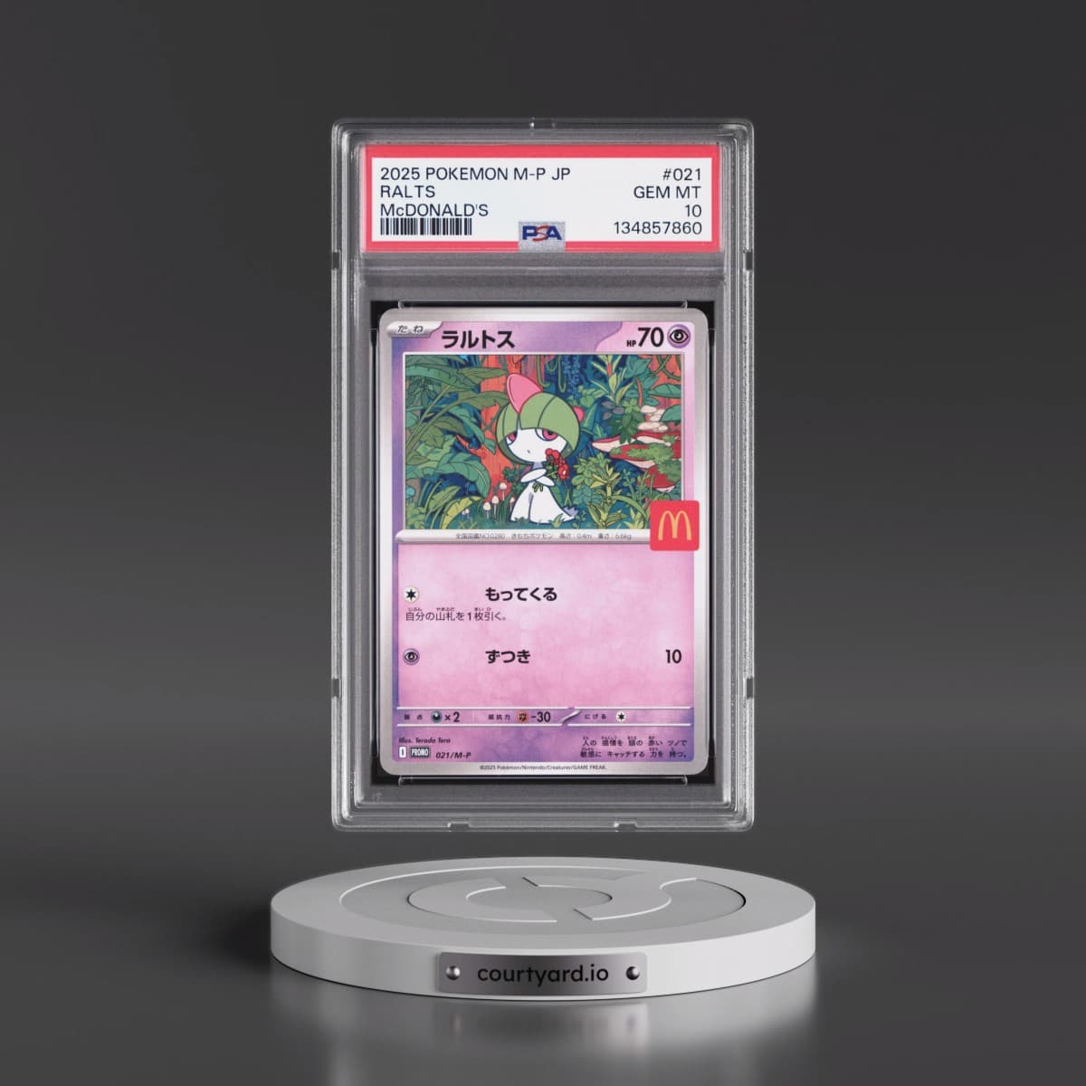 2025 Pokémon M-P Promo #021 Ralts - McDonald's (PSA 10 GEM MINT)