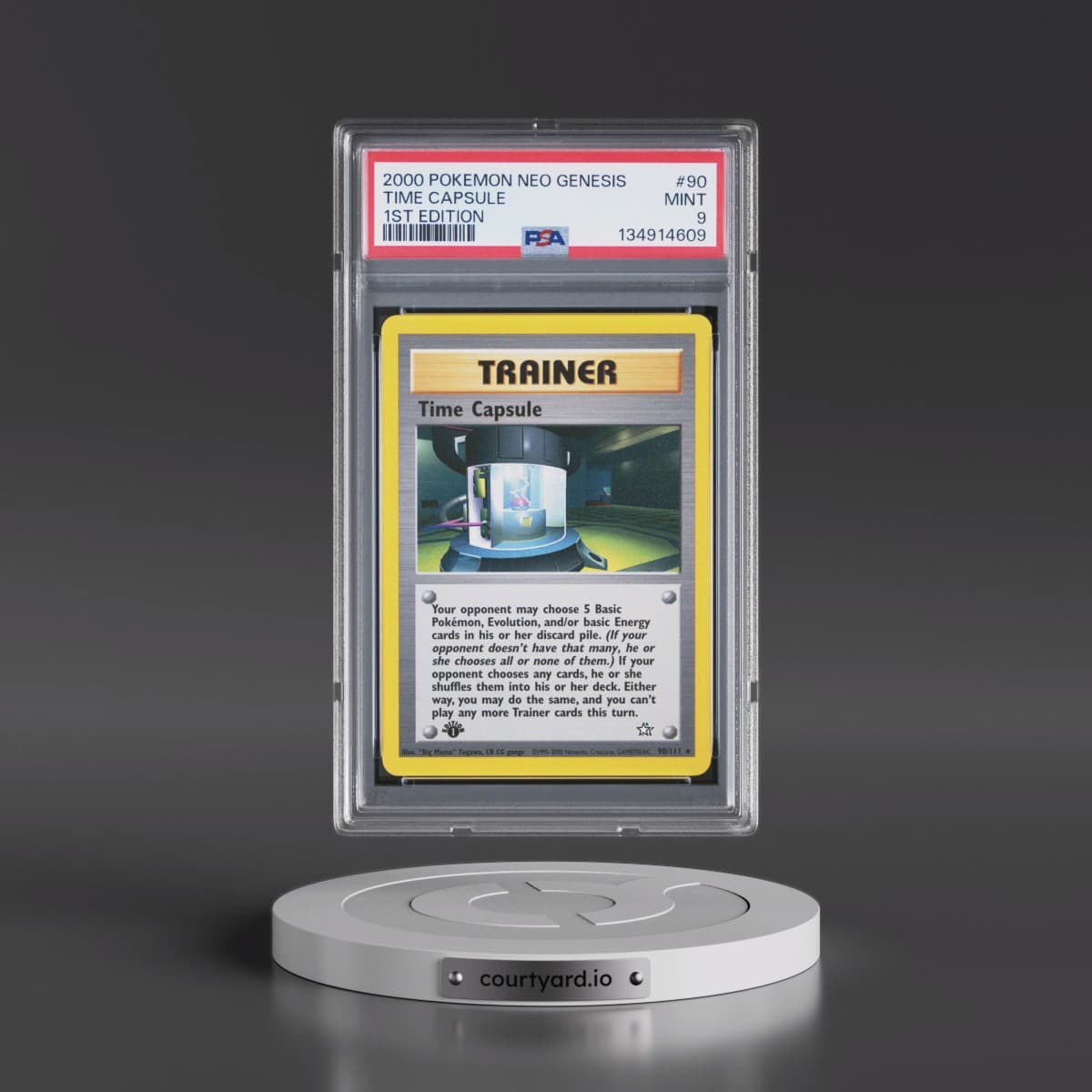 2000 Pokémon Neo Genesis #90 Time Capsule - 1st Edition (PSA 9 MINT)