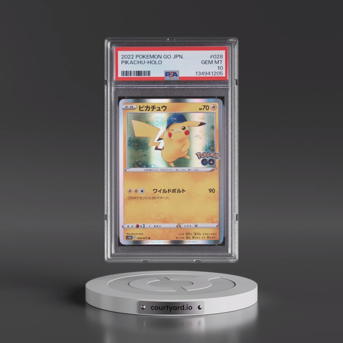 2022 Pokémon Go #028 Pikachu - Holo (PSA 10 GEM MINT)