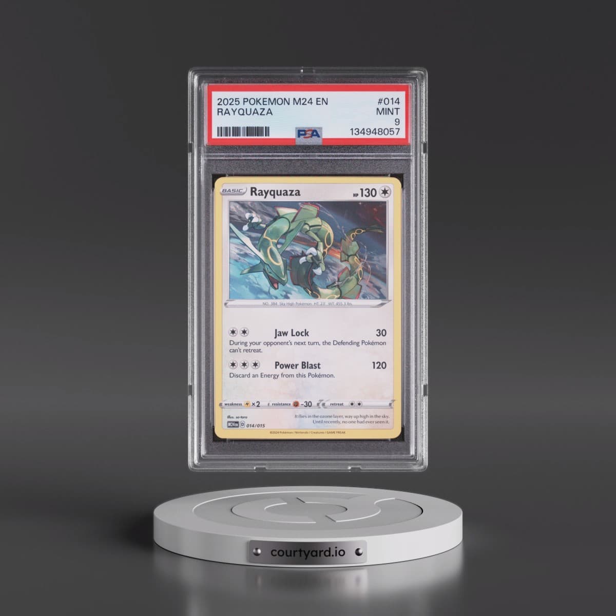 2025 Pokémon M24 EN-Mcdonald's Collection #014 Rayquaza (PSA 9 MINT)