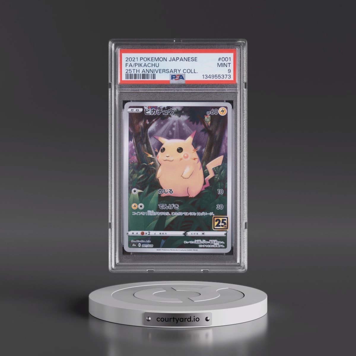 2021 Pokémon 25th Anniversary Collection #001 Pikachu - Full Art (PSA 9 MINT)
