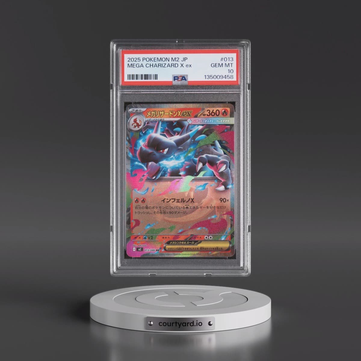 2025 Pokémon M2-Inferno X #013 Mega Charizard X EX - Holo (PSA 10 GEM MINT)
