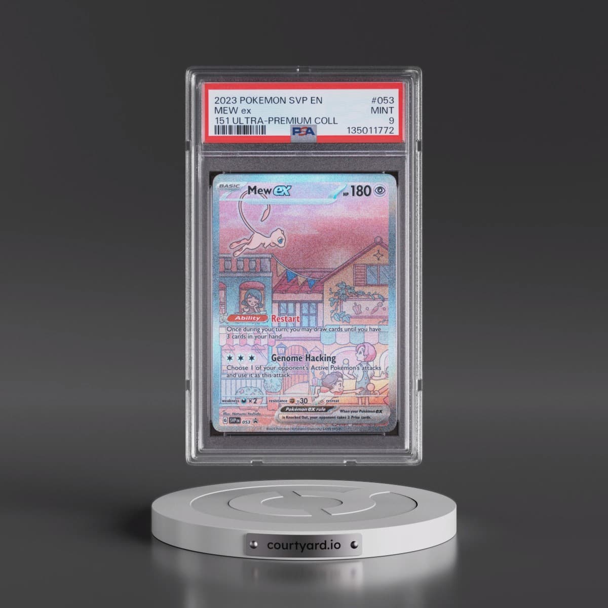 2023 Pokémon Svp EN-SV Black Star Promo #053 Mew EX - Holo 151 Ultra-Premium Collection (PSA 9 MINT)