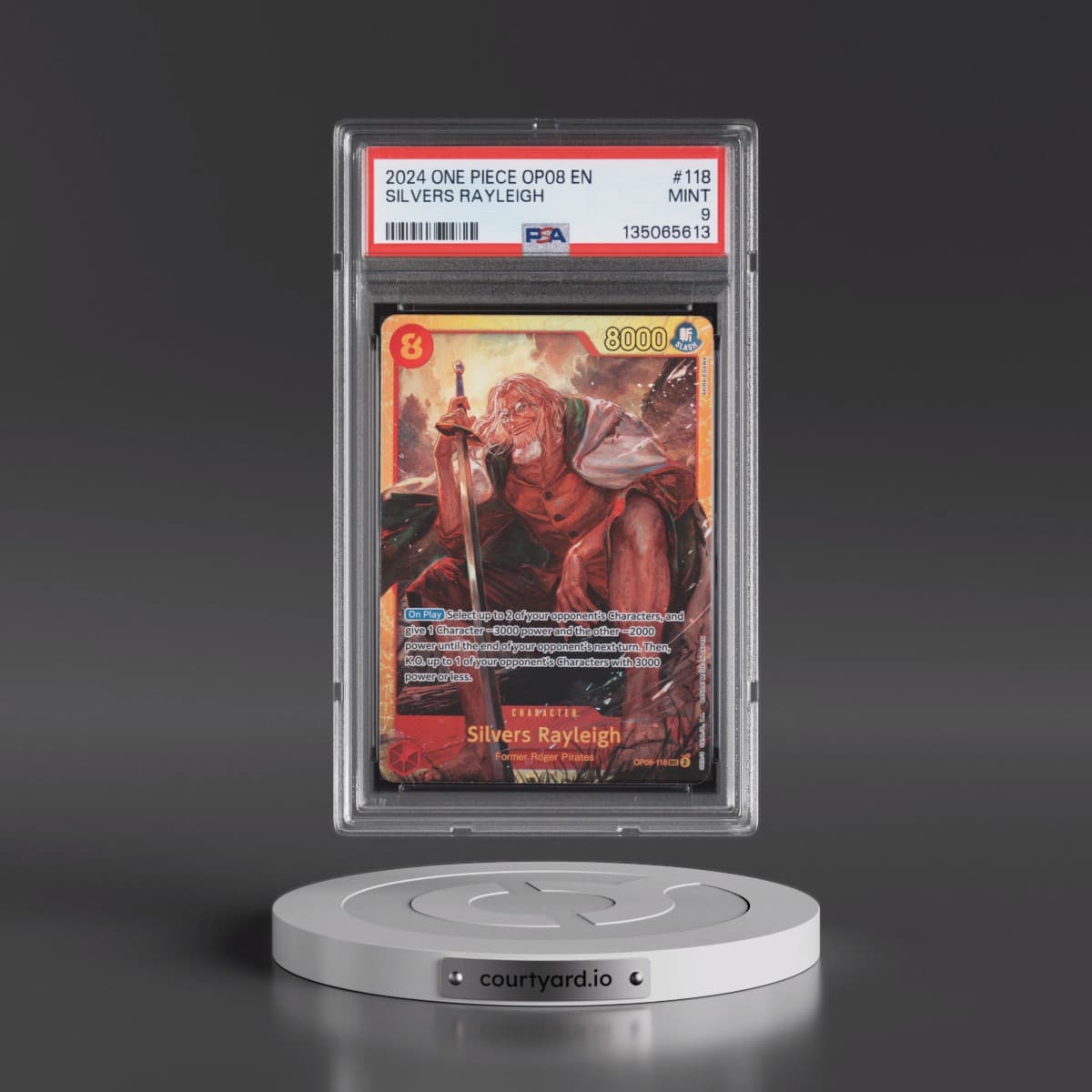 2024 One Piece Two Legends #118 Silvers Rayleigh (PSA 9 MINT)