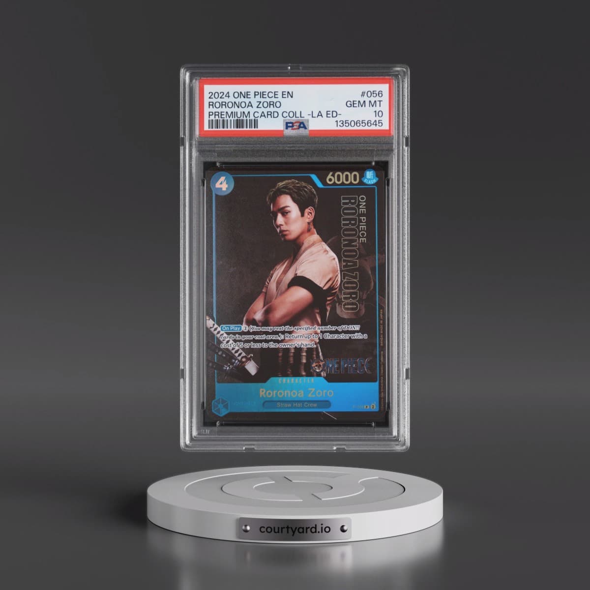 2024 One Piece Premium Card Collection -Live Action Edition #056 Roronoa Zoro (PSA 10 GEM MINT)