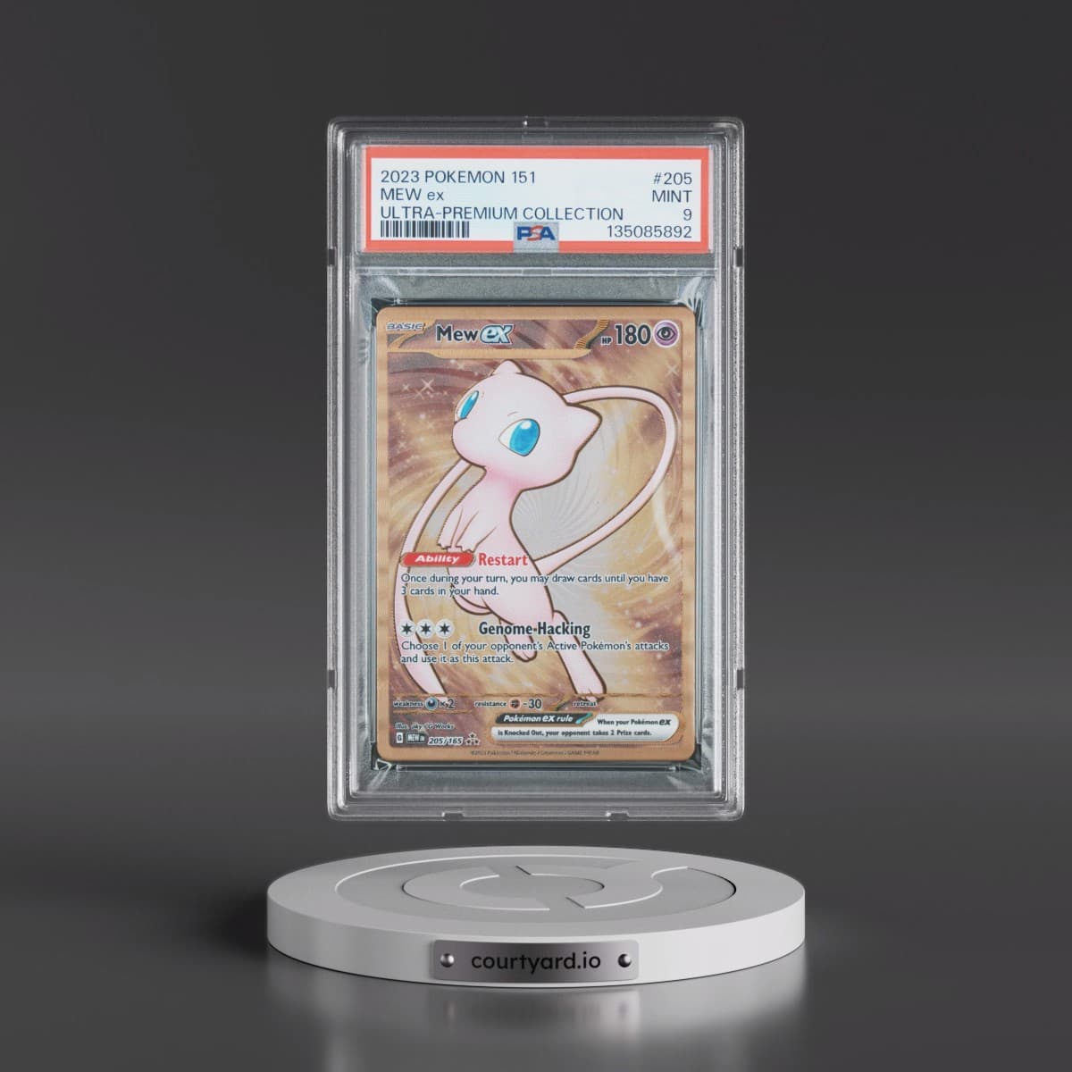 2023 Pokémon 151 Ultra-Premium Collection #205 Mew EX - Holo (PSA 9 MINT)