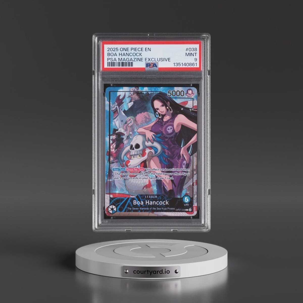 2025 One Piece Promos #038 Boa Hancock - PSA Magazine Exclusive (PSA 9 MINT)