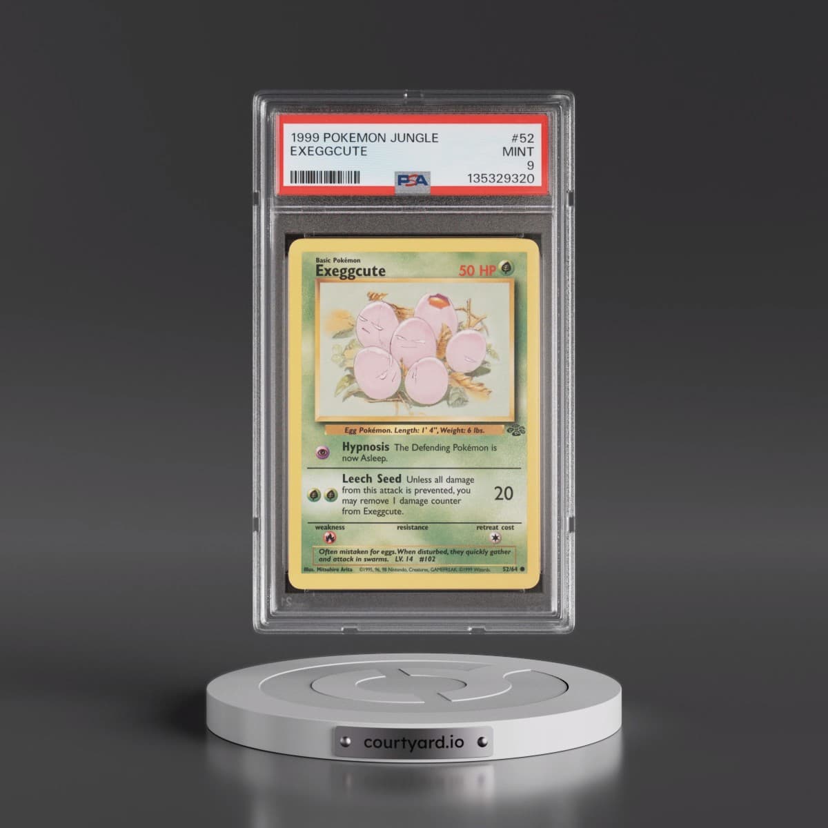 1999 Pokémon Jungle #52 Exeggcute (PSA 9 MINT)