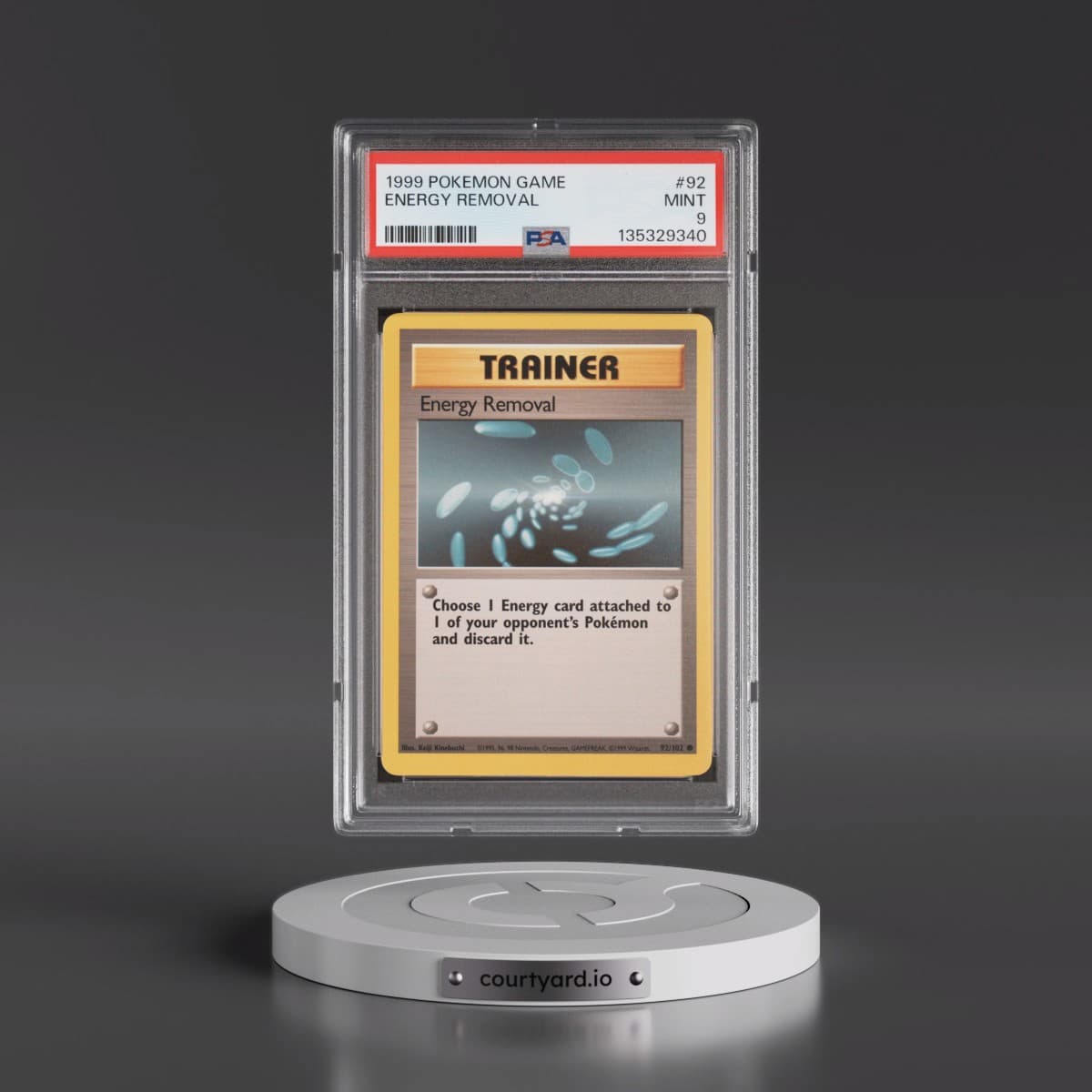 1999 Pokémon Game #92 Energy Removal (PSA 9 MINT)