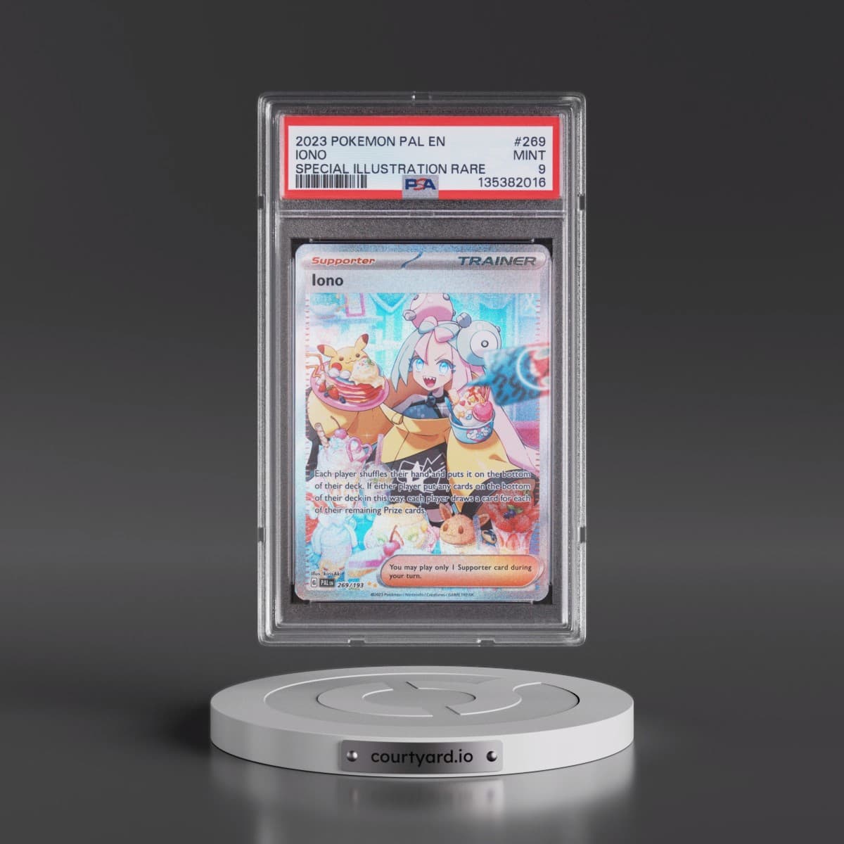 2023 Pokémon Pal EN-Paldea Evolved #269 Iono - Special Illustration Rare (PSA 9 MINT)