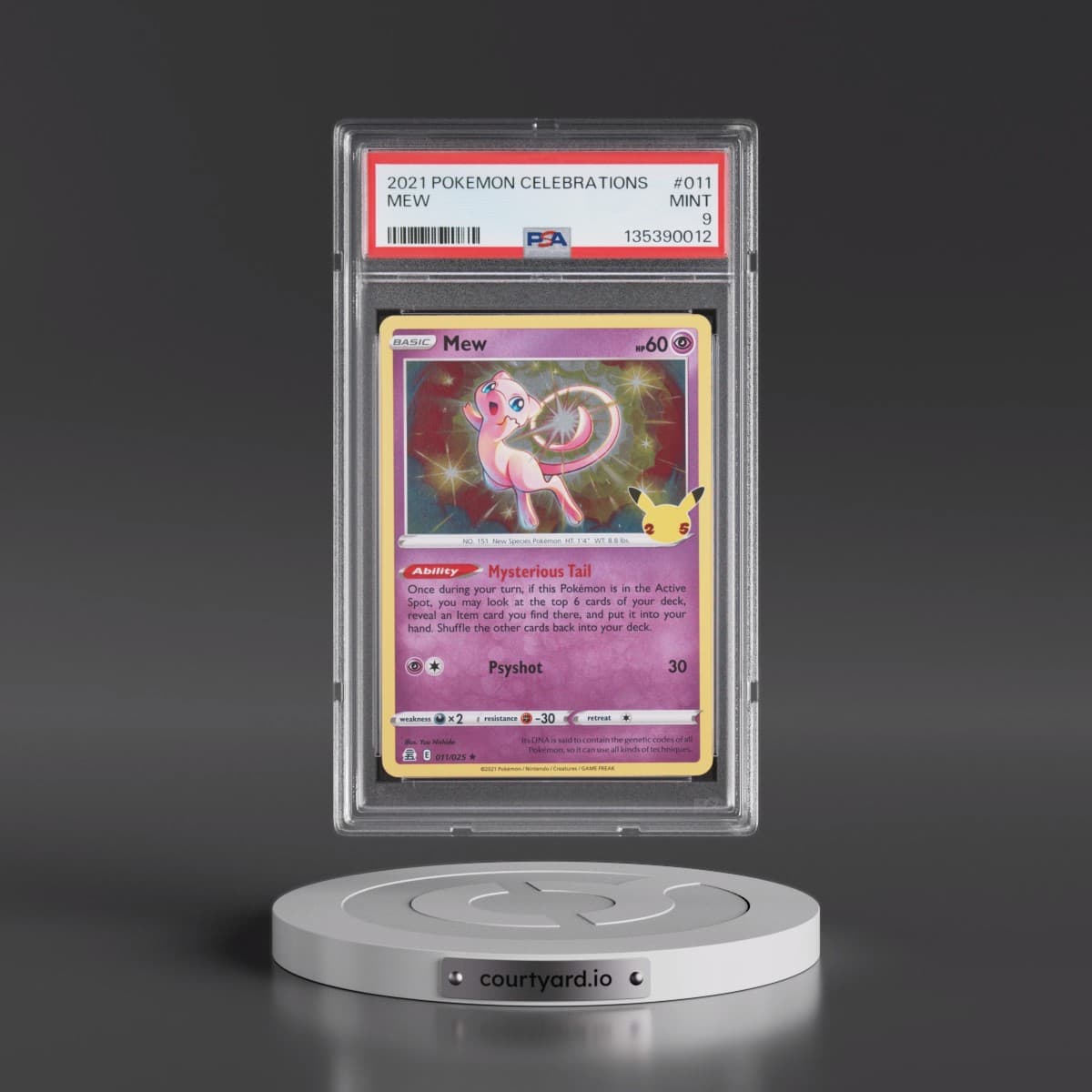 2021 Pokémon Celebrations #011 Mew (PSA 9 MINT)