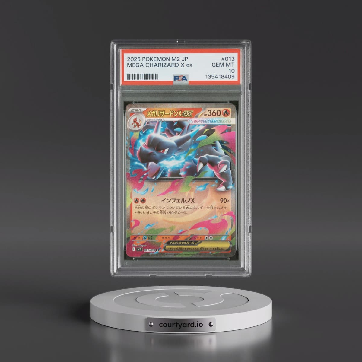 2025 Pokémon M2-Inferno X #013 Mega Charizard X EX - Holo (PSA 10 GEM MINT)