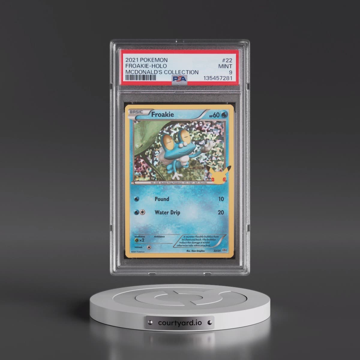 2021 Pokémon Mcdonald's Collection #22 Froakie - Holo (PSA 9 MINT)