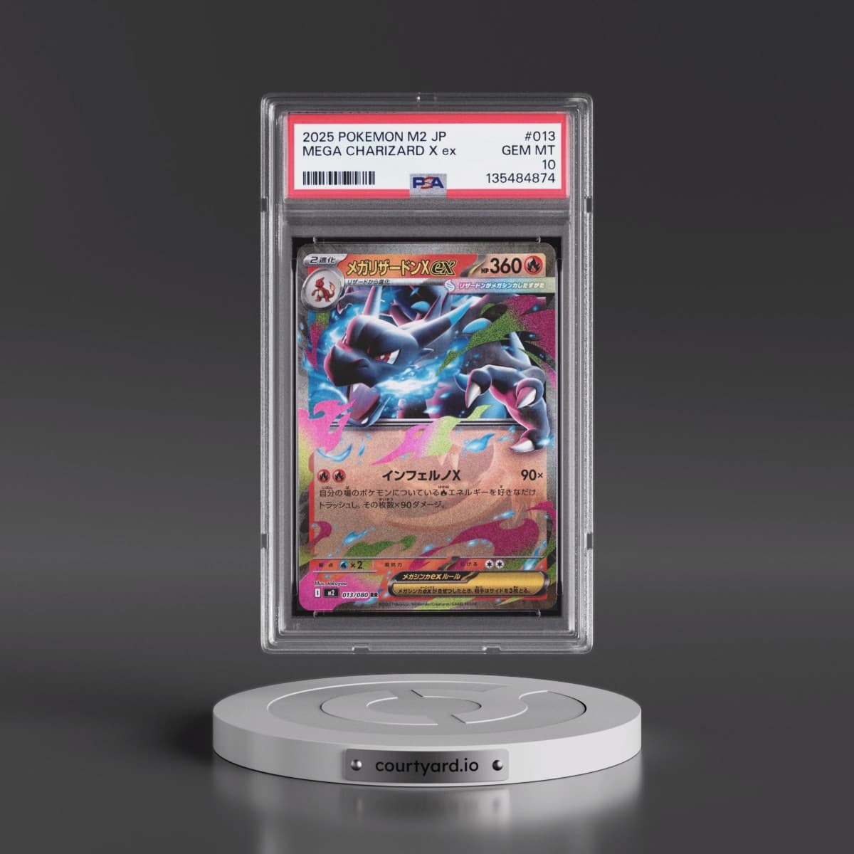 2025 Pokémon M2-Inferno X #013 Mega Charizard X EX - Holo (PSA 10 GEM MINT)