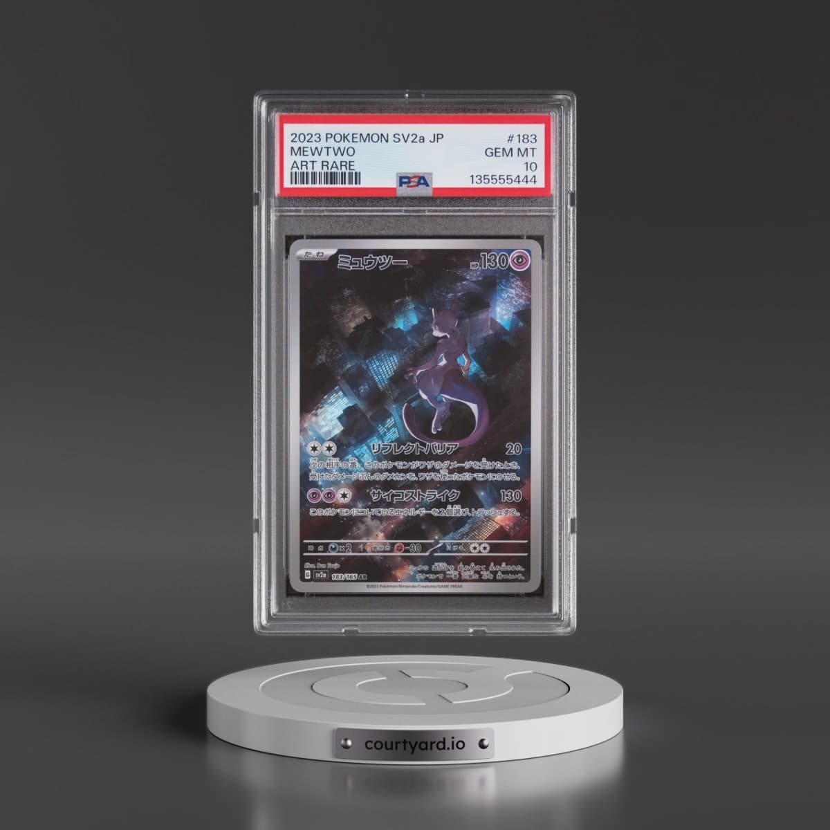 2023 Pokémon Sv2a-Pokémon 151 #183 Mewtwo - Art Rare (PSA 10 GEM MINT)