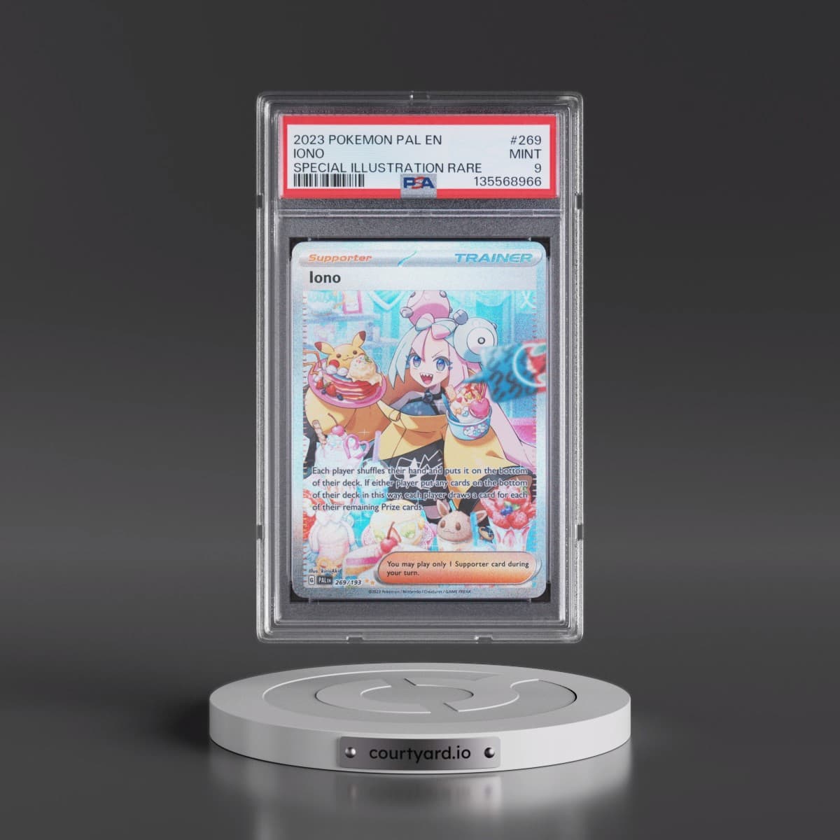 2023 Pokémon Pal EN-Paldea Evolved #269 Iono - Special Illustration Rare (PSA 9 MINT)