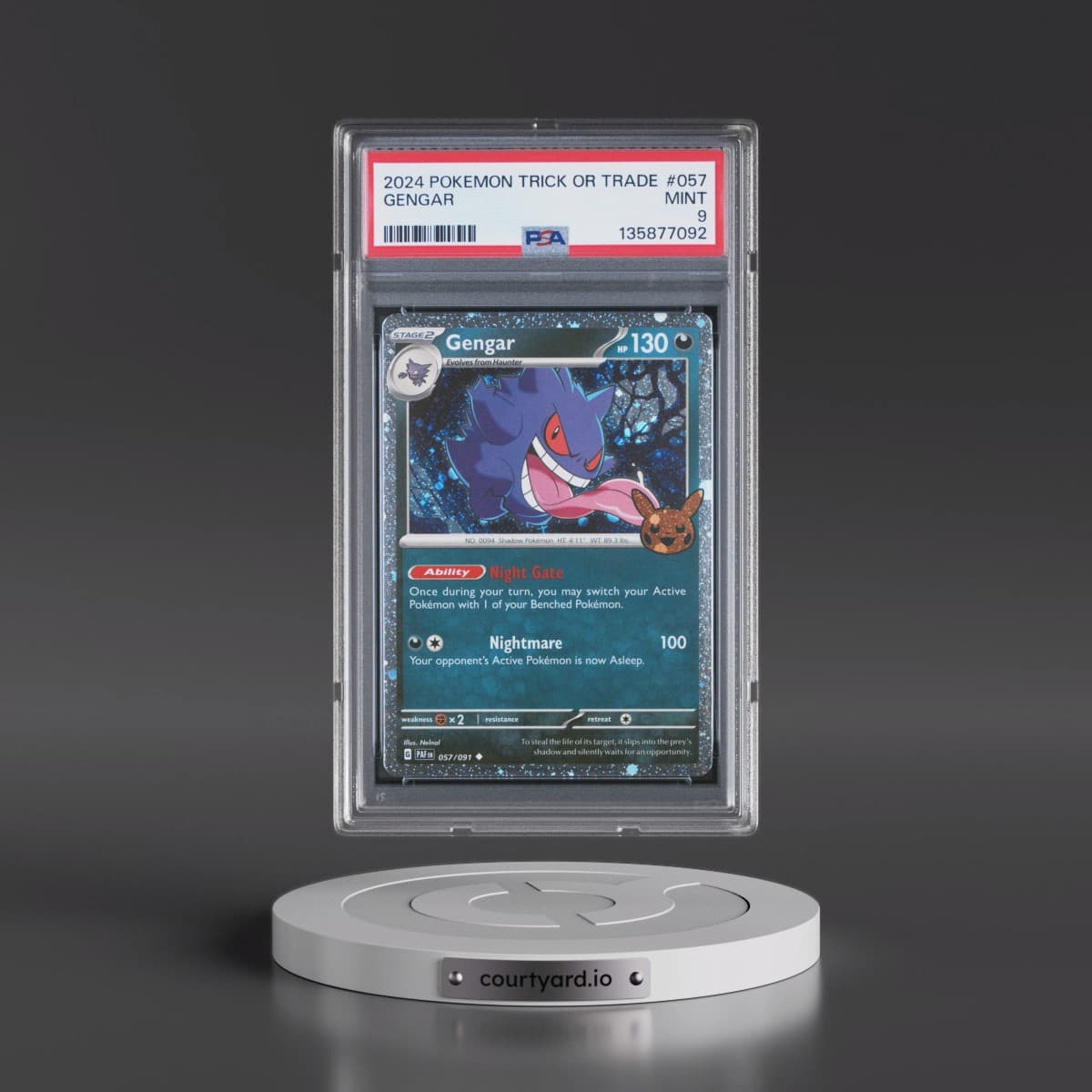 2024 Pokémon Trick or Trade #057 Gengar (PSA 9 MINT)