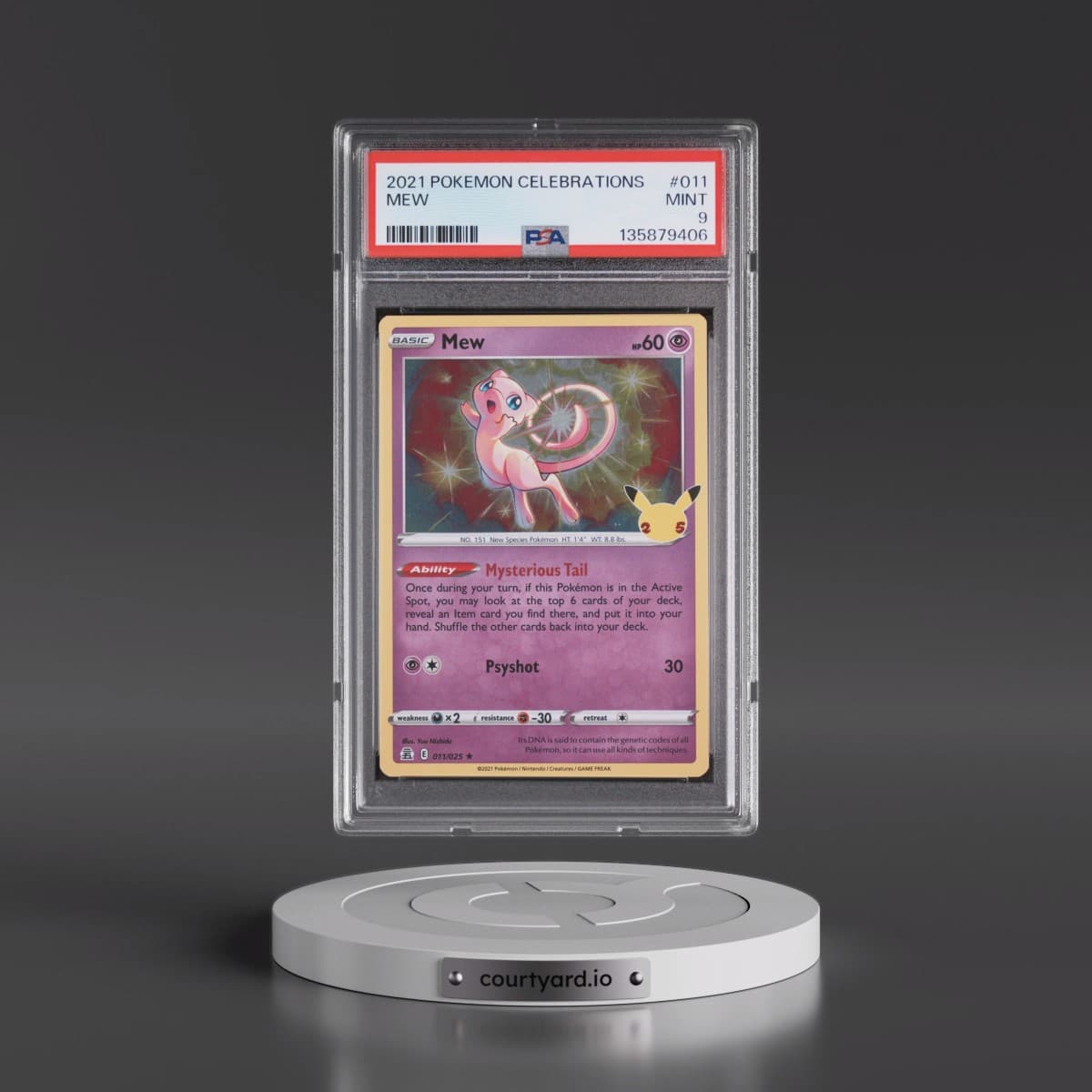 2021 Pokémon Celebrations #011 Mew (PSA 9 MINT)