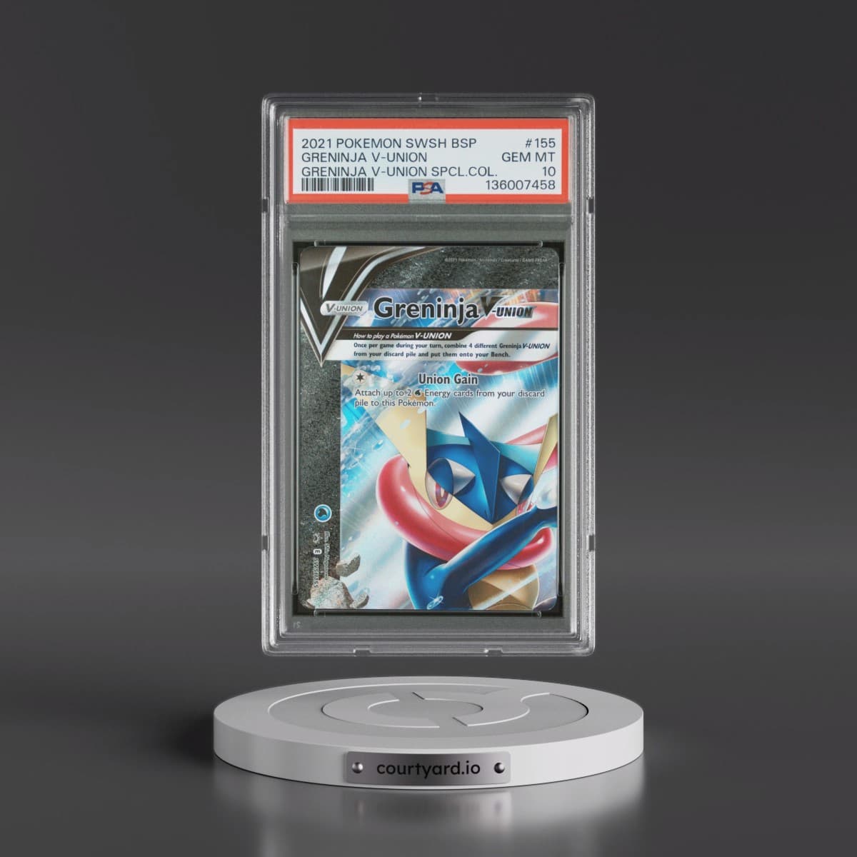 2021 Pokémon Swsh Black Star Promo #155 Greninja V-Union - Greninja V-Union Special Collection (PSA 10 GEM MINT)