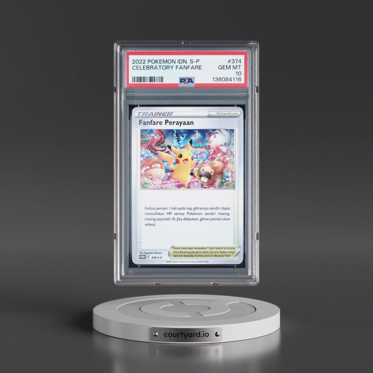 2022 Pokémon S Promo #374 Celebration Fanfare (PSA 10 GEM MINT)