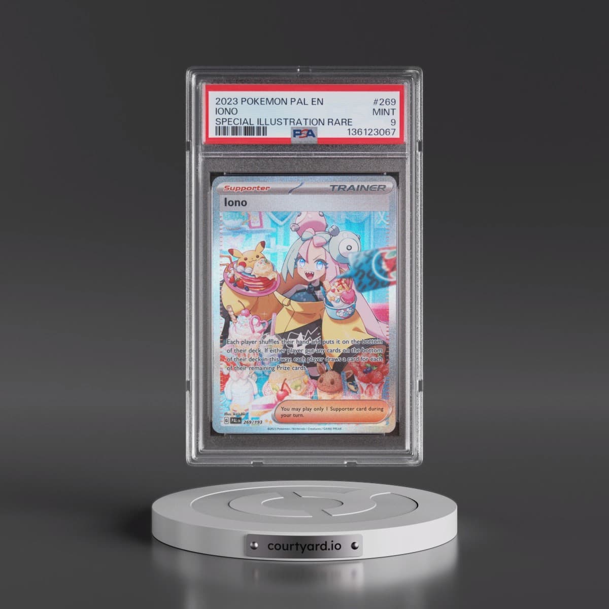2023 Pokémon Pal EN-Paldea Evolved #269 Iono - Special Illustration Rare (PSA 9 MINT)
