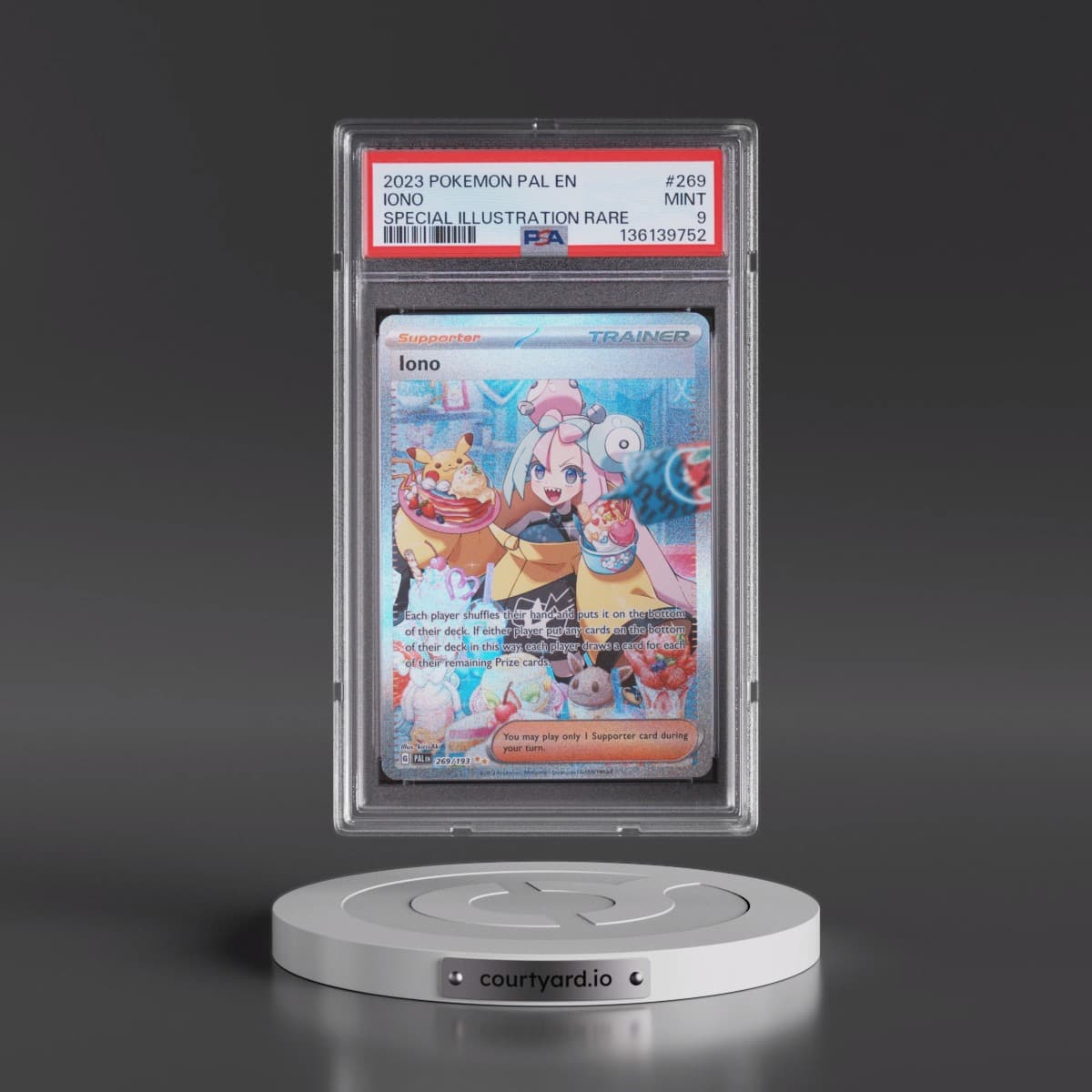 2023 Pokémon Pal EN-Paldea Evolved #269 Iono - Special Illustration Rare (PSA 9 MINT)