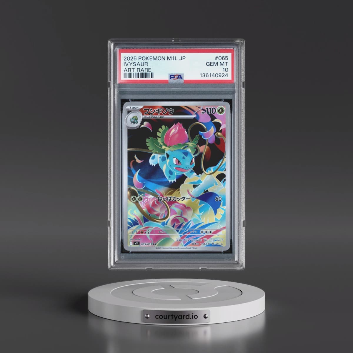 2025 Pokémon M1l-Mega Brave #065 Ivysaur - Art Rare (PSA 10 GEM MINT)