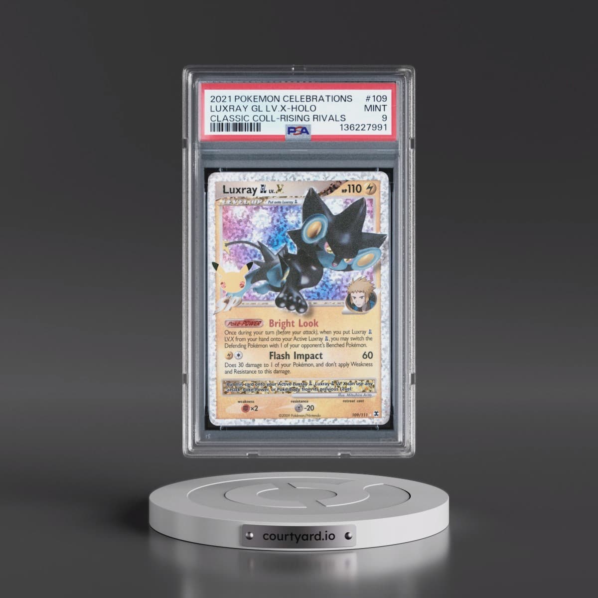 2021 Pokémon Celebrations Classic Collection #109 Luxray GL LV.X - Holo (PSA 9 MINT)