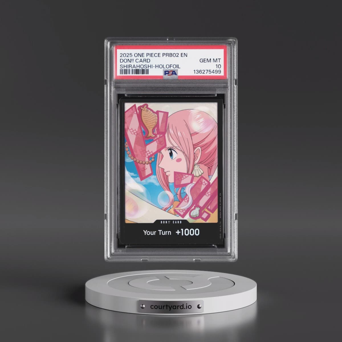 2025 One Piece PRB02-Premium Booster -One Piece Card the Best- Vol.2 Don!! Card - Shirahoshi-Holofoil (PSA 10 GEM MINT)
