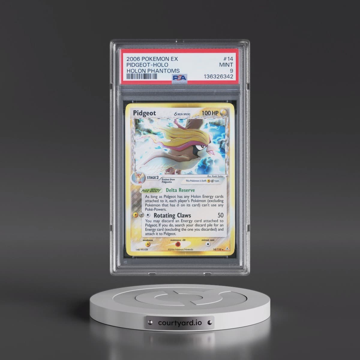 2006 Pokémon EX Holon Phantoms #14 Pidgeot - Holo (PSA 9 MINT)