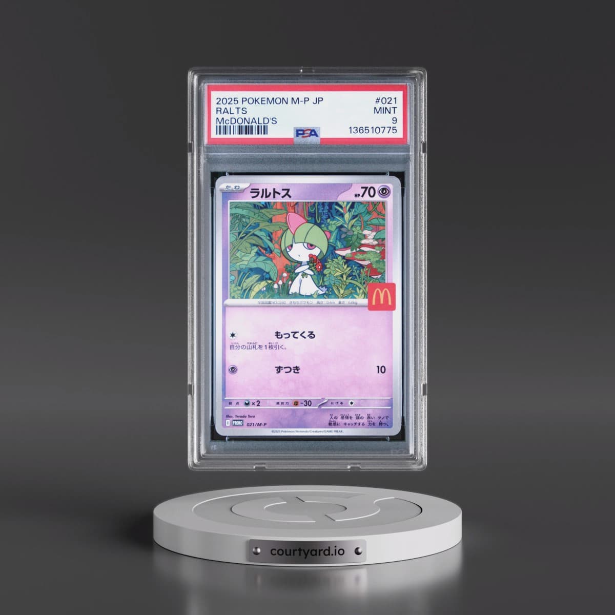 2025 Pokémon M-P Promo #021 Ralts - McDonald's (PSA 9 MINT)