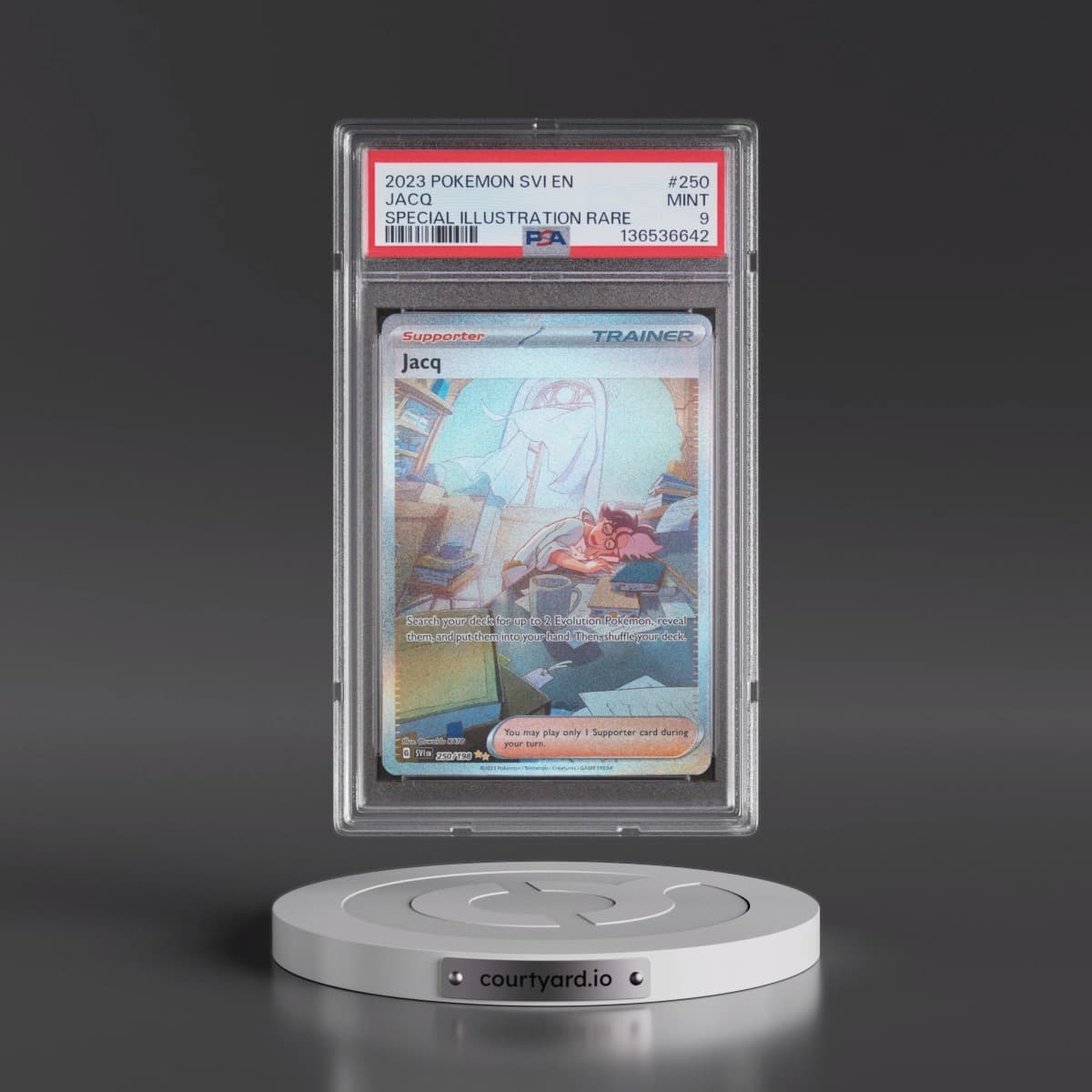 2023 Pokémon Svi EN-Scarlet & Violet #250 Jacq - Special Illustration Rare (PSA 9 MINT)