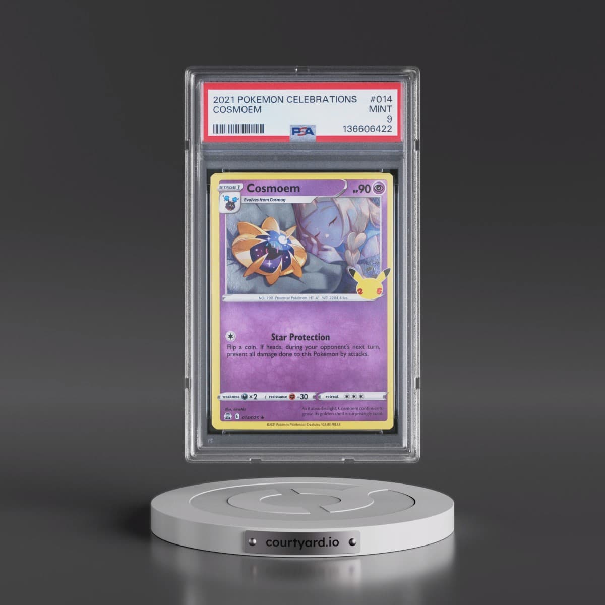 2021 Pokémon Celebrations #014 Cosmoem (PSA 9 MINT)