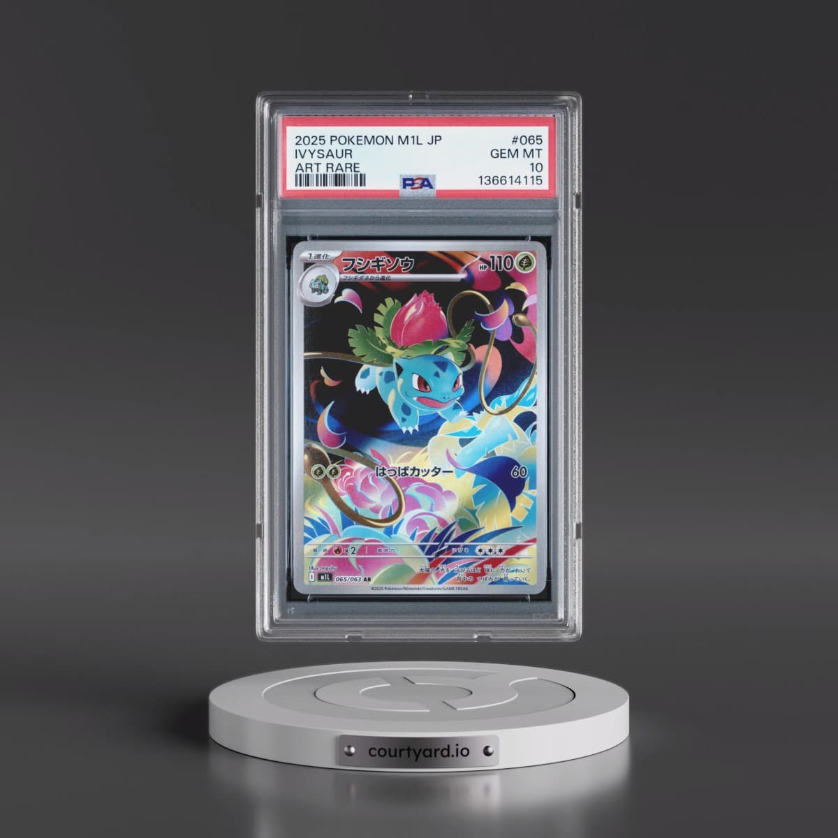 2025 Pokémon M1l-Mega Brave #065 Ivysaur - Art Rare (PSA 10 GEM MINT)