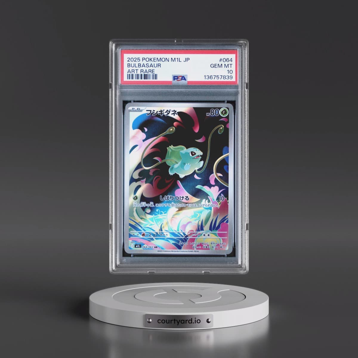 2025 Pokémon M1l-Mega Brave #064 Bulbasaur - Art Rare (PSA 10 GEM MINT)