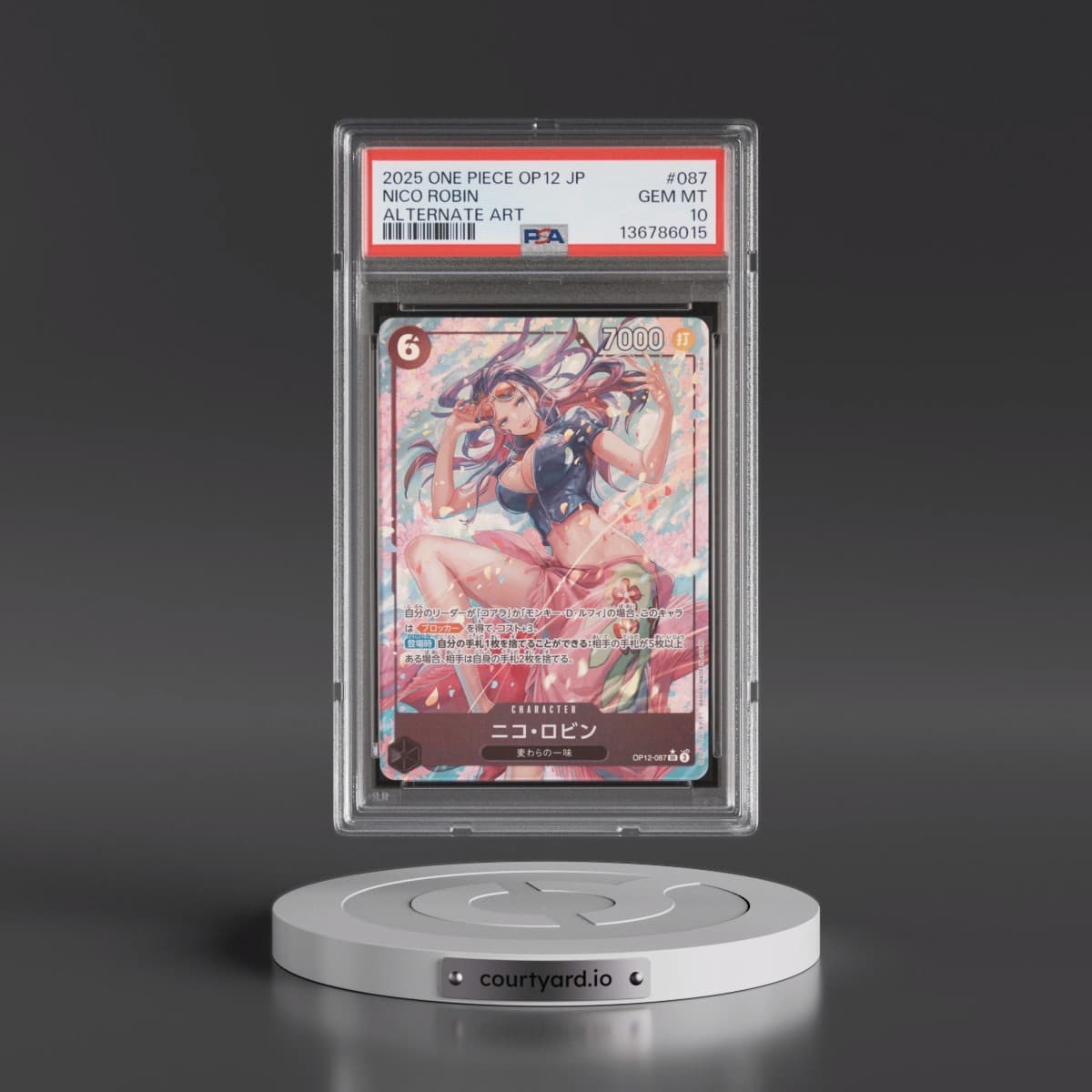2025 One Piece Japanese OP12-Legacy of the Master #087 Nico Robin - Alternate Art (PSA 10 GEM MINT)