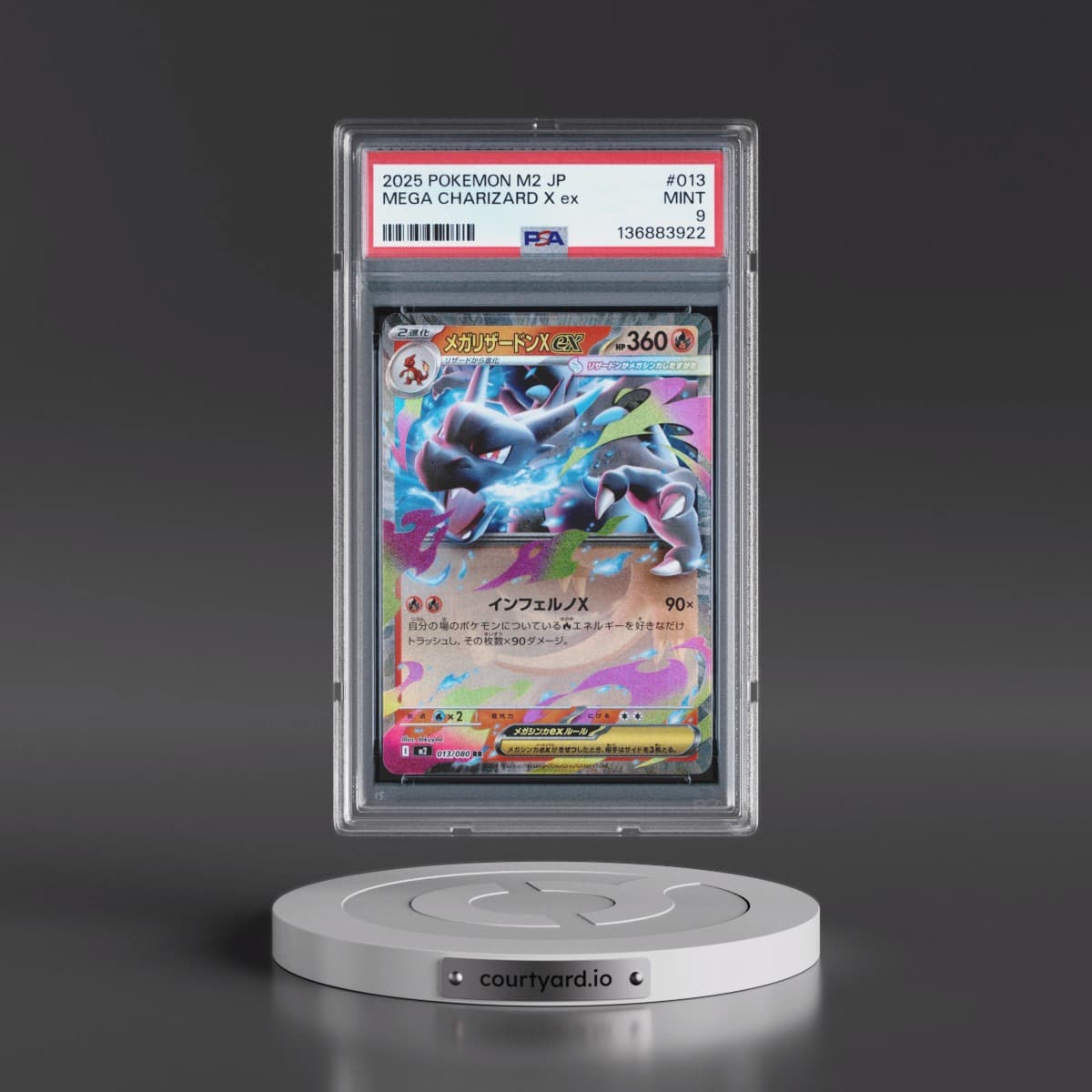 2025 Pokémon M2-Inferno X #013 Mega Charizard X EX - Holo (PSA 9 MINT)