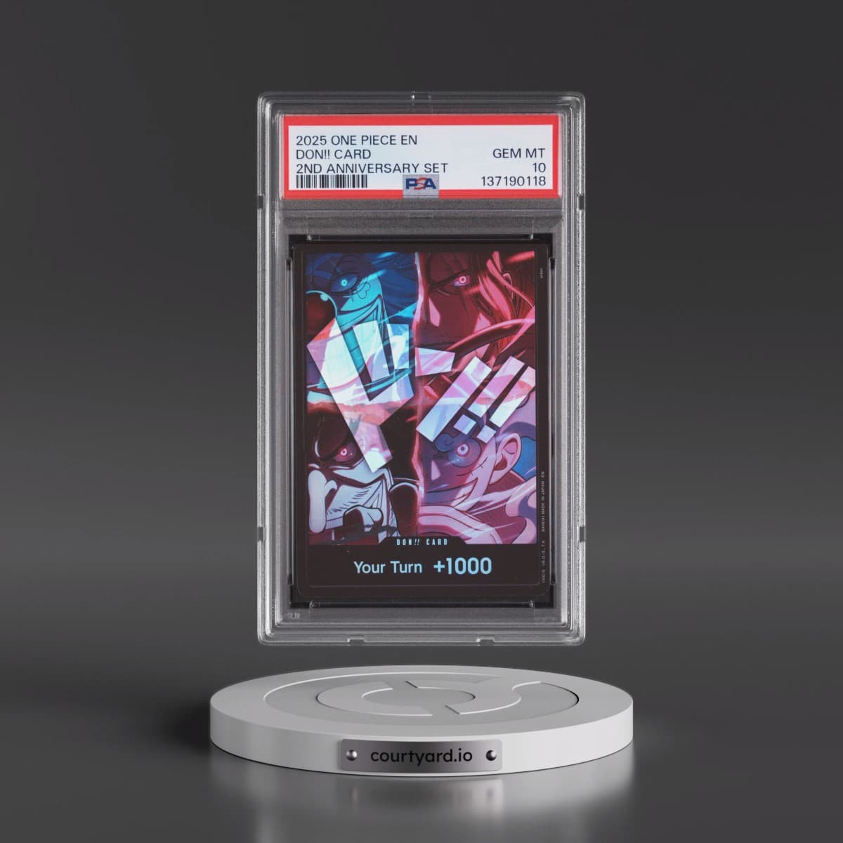 2025 One Piece English Version 2nd Anniversary Set Don!! Card (PSA 10 GEM MINT)